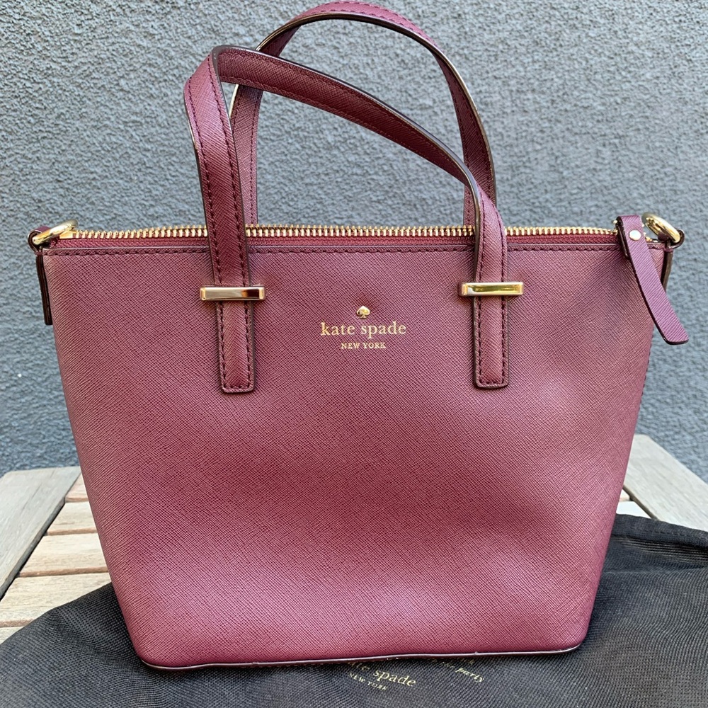 Kate Spade Mini Tote Burgandy